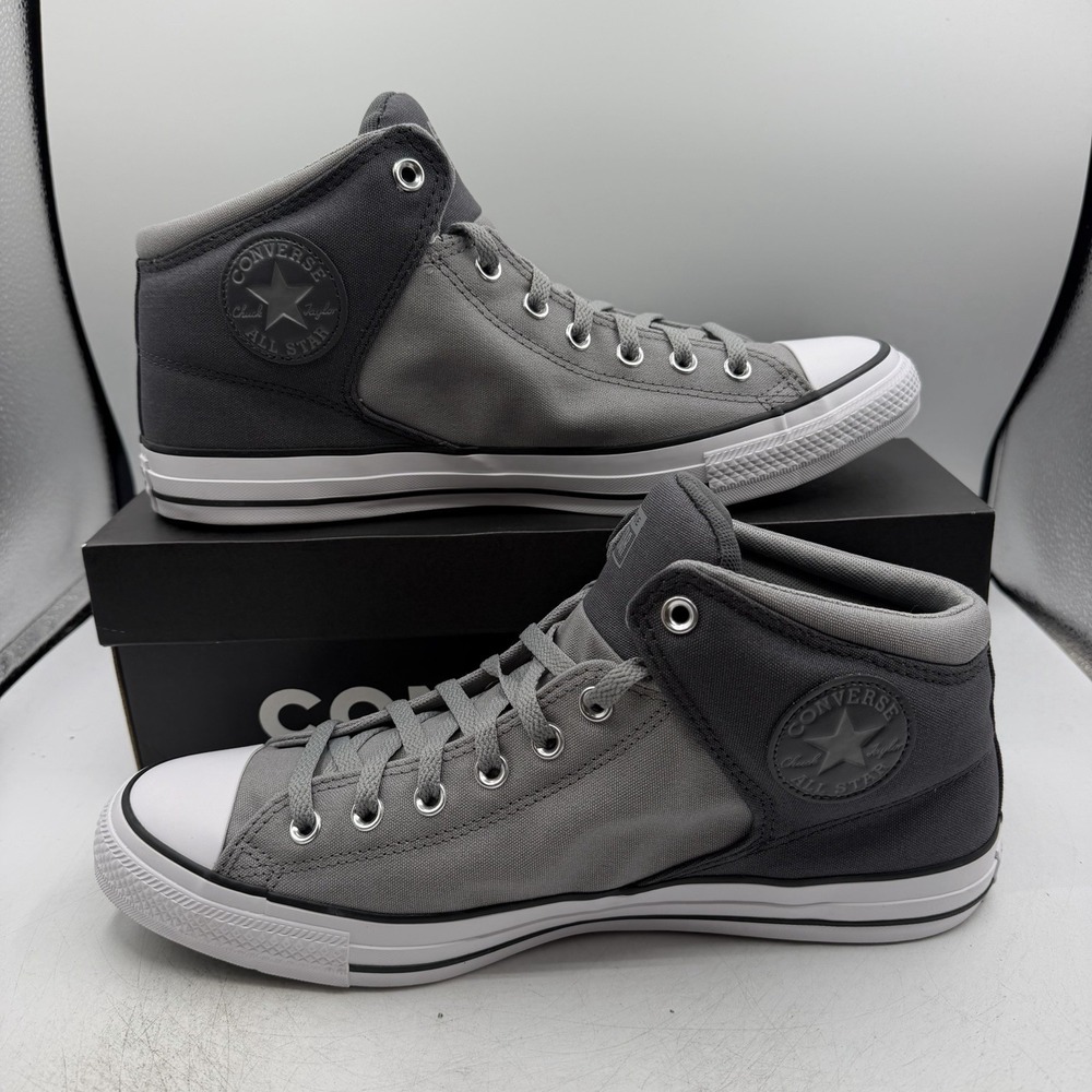 Converse CTAS High Street Mid Shoes Mens Size 13 Gray Black Sneakers A17943F